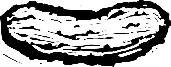 Gravure sur bois Illustration du cornichon de Gherkin — Image vectorielle