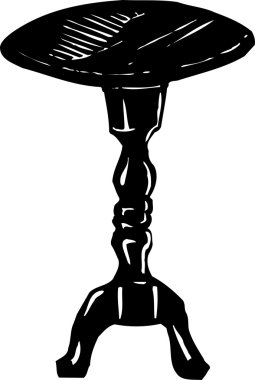 sehpa gravür çizimi