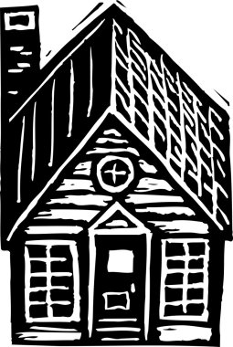 Evin vektör illüstrasyonu