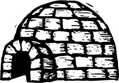 Igloo vektör çizim