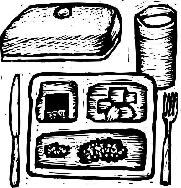 Vector Illustration of Hospital Food — Stock Vector