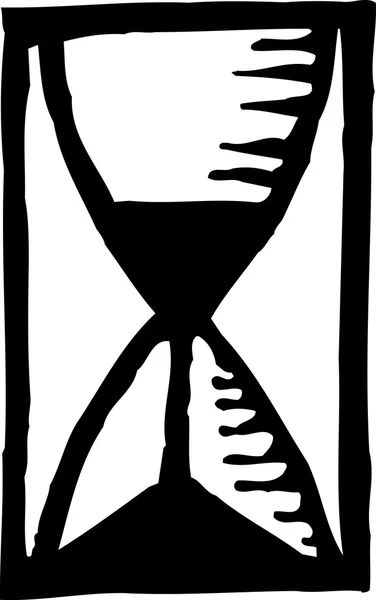 Symbol der Sanduhr — Stockvektor