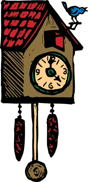Часы кукушки — стоковый вектор
