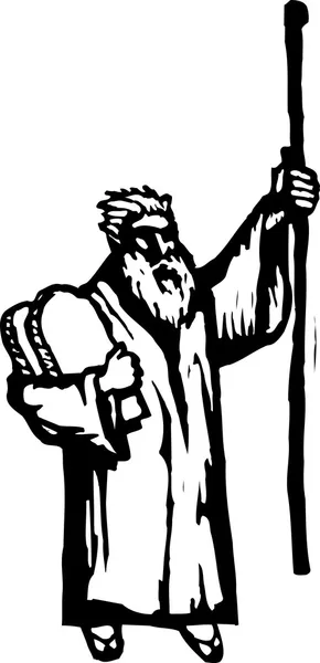 Mojżesz z 10 przykazań tabletki — Wektor stockowy