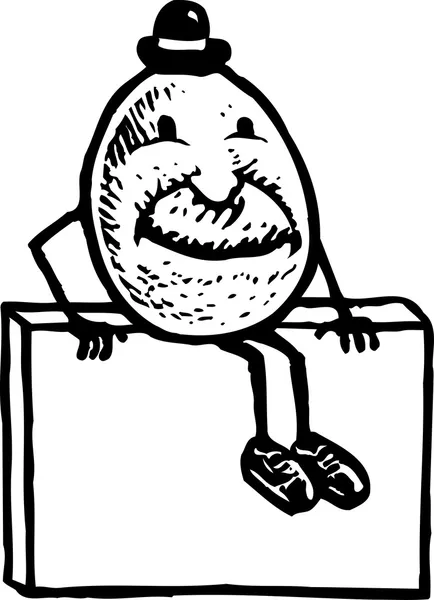 Humpty Dumpty a fal — Stock Vector