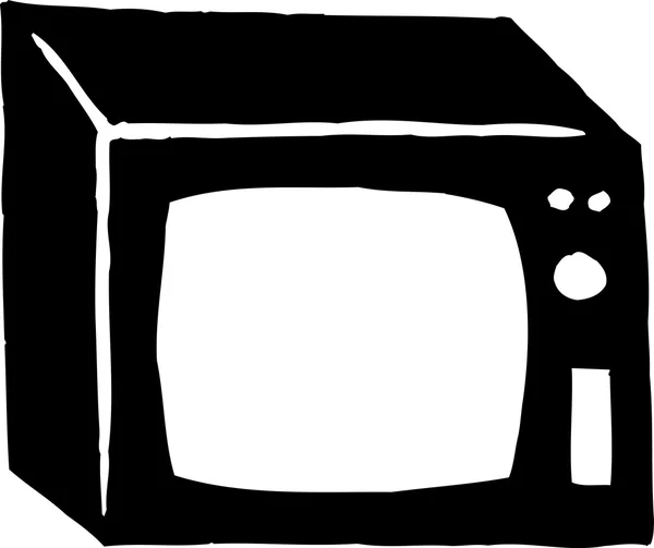 Illustrazione vettoriale Icona della Televisione — Vettoriale Stock