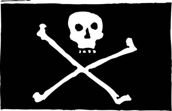 Vektor illustration av jolly roger — Stock vektor