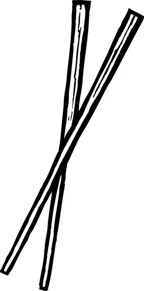 箸のイラストace hůlky — ストックベクタ