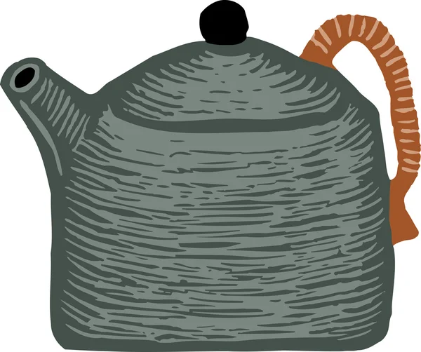 Ceramic Teapot — Stock Vector