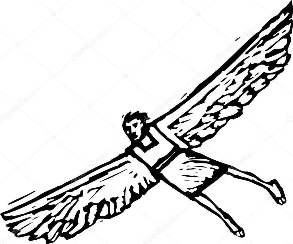 Vector Illustration of Icarus