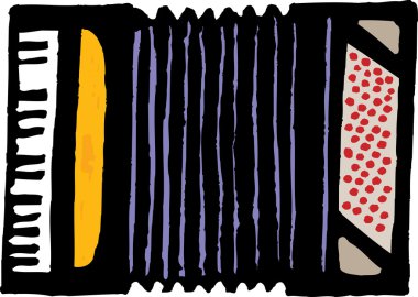 accordian gravür çizimi