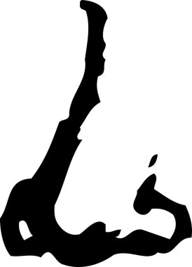 Düğme burun gravür çizimi