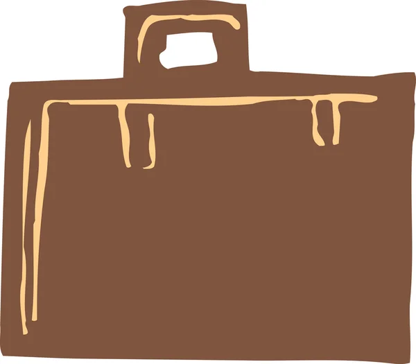 Illustration de la mallette ou de la valise — Image vectorielle