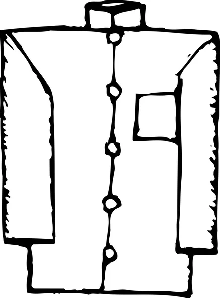 Деревянный пиджак "Нехру" — стоковый вектор