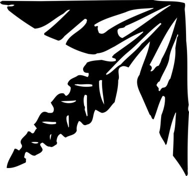 Botanik grafik süsleme gravür çizimi