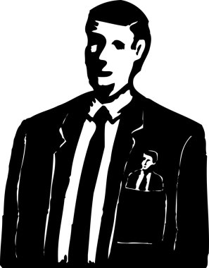 vicdan gravür çizimi