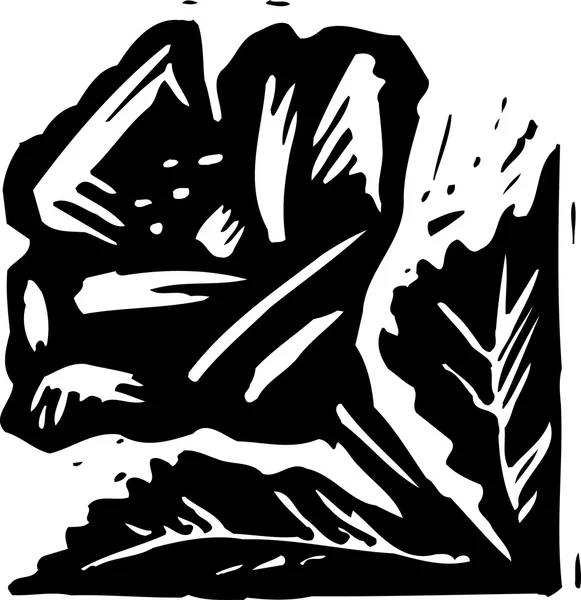 Botanik grafik süsleme gravür çizimi