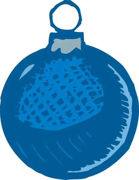 Houtsnede illustratie van kerst ornament — Stockvector