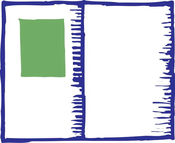Träsnitt illustration av pass — Stock vektor