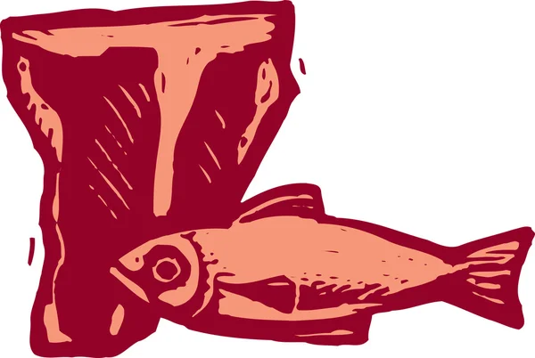 Деревна ілюстрація білка — стоковий вектор