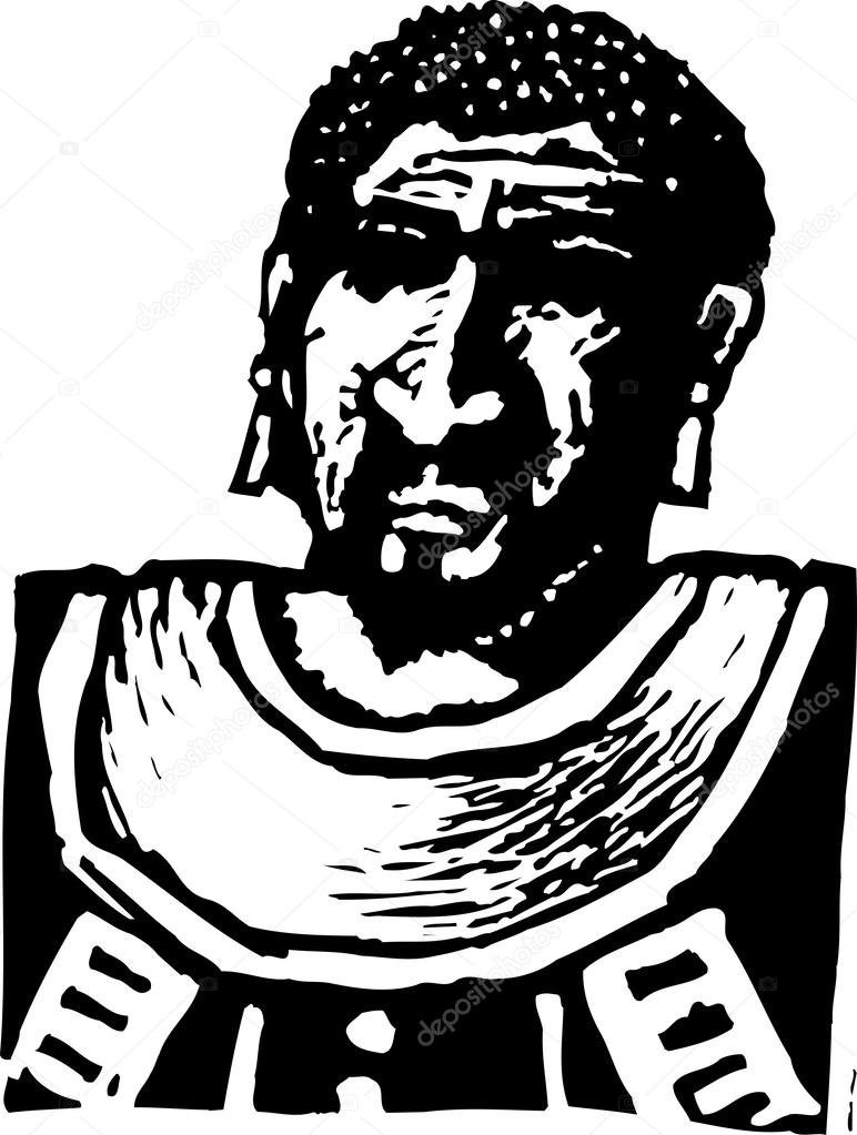 Woodcut Illustration of Othello