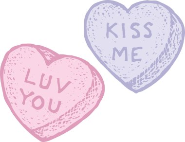 Candy Hearts clipart