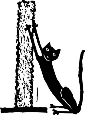 Vector illustration of Scratch Post