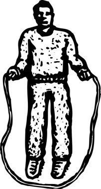 ip atlama vektör çizim