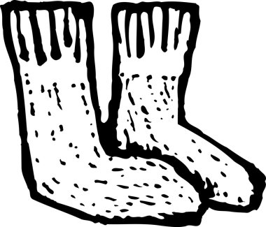 çorap vektör çizim