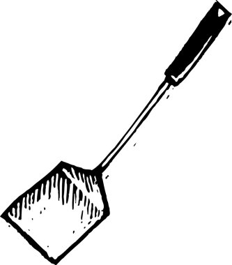 spatula vektör çizim