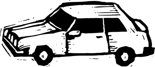 Ilustración vectorial del coche sedán — Archivo Imágenes Vectoriales