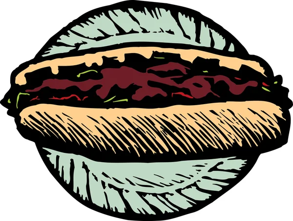 Käsesteak-Sandwich — Stockvektor