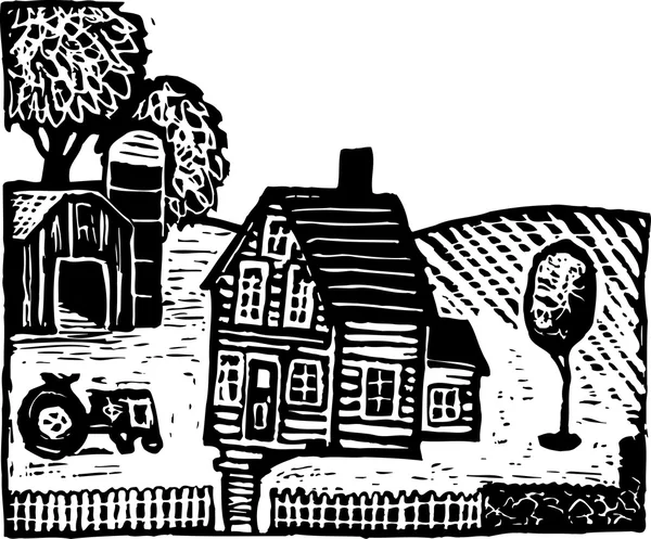 Illustration von Bauernhof — Stockvektor
