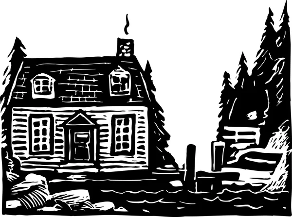 Cape Cottage — Stock Vector