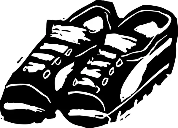 Vector Illustration of Running Shoes — Stock Vector