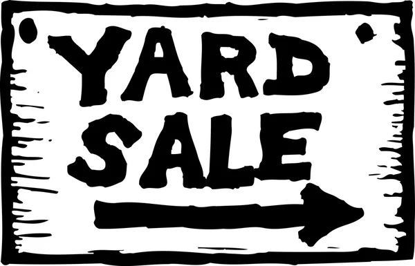 Vectorillustratie van yard sale teken — Stockvector