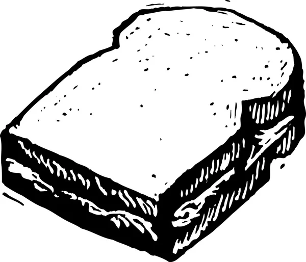 Vectorillustratie van sandwich — Stockvector