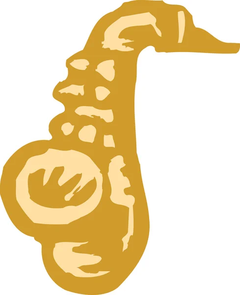 Icon of Saxophone — Stock Vector