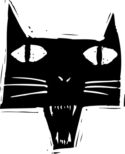 Ilustración vectorial del gato de Halloween — Archivo Imágenes Vectoriales