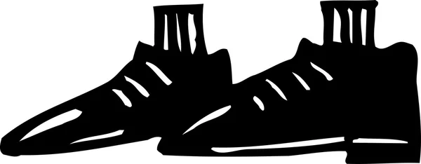 Ayakkabı ve çorap — Stok Vektör