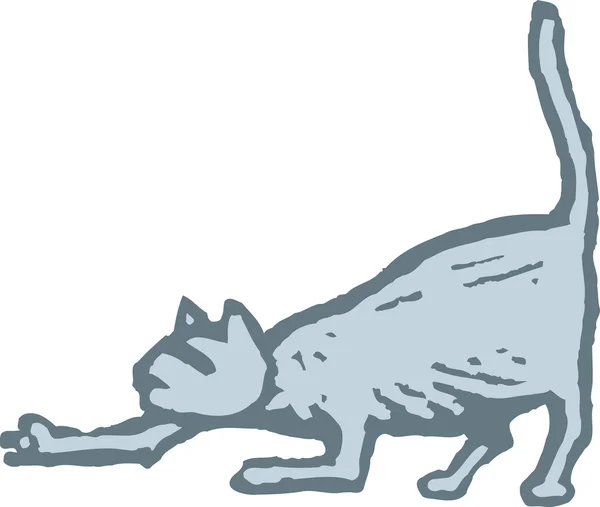 猫跟踪猎物 — 图库矢量图片