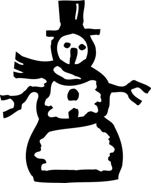 Icono de Hombre de Nieve — Vector de stock