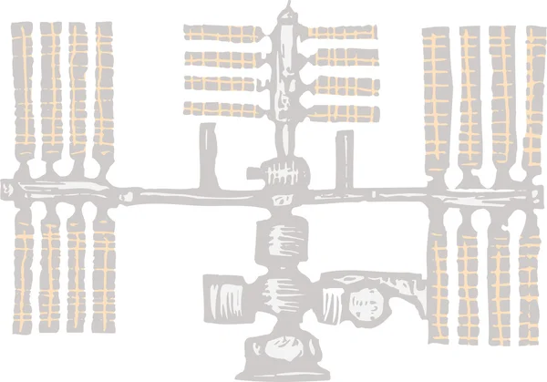 Estação espacial internacional — Vetor de Stock