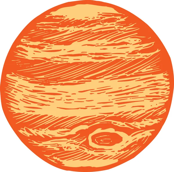 Ilustração de Júpiter — Vetor de Stock