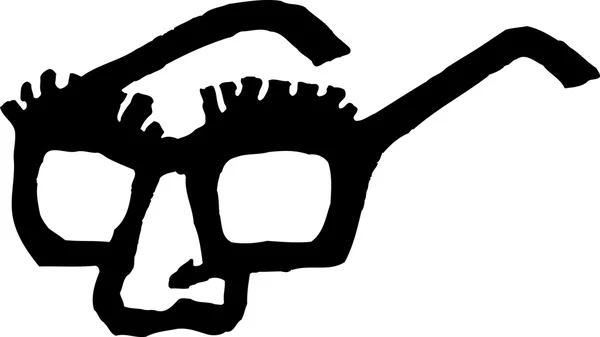 Vector Illustration Icon of Glasses — Stock Vector