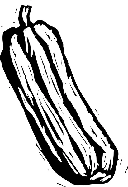 Gravure sur bois Illustration de courge — Image vectorielle