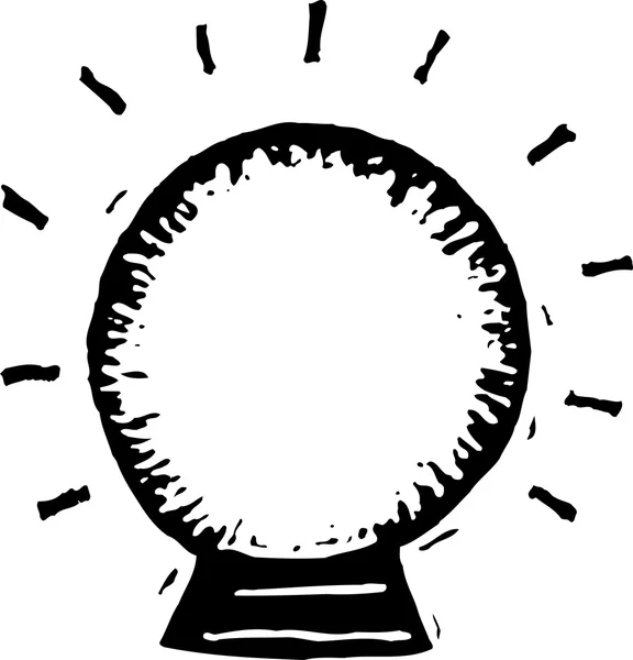 Illustration de boule de cristal — Image vectorielle