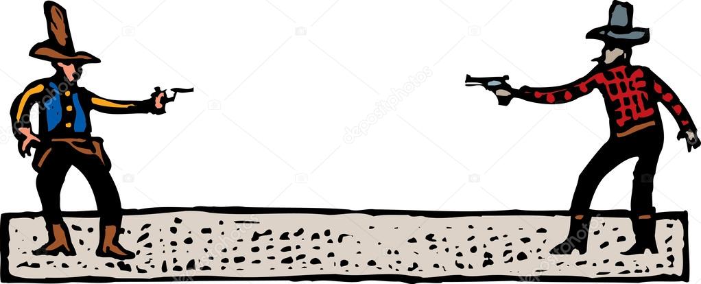 osketch of old west gunfight osketch of old west gunfight