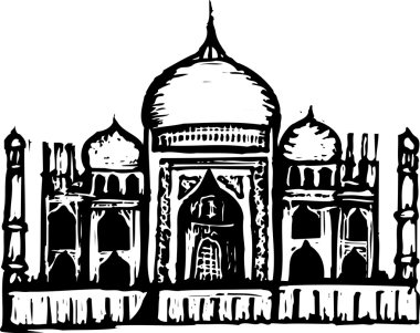 taj mahal vektör çizim