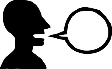 vektör çizimi simge sözcük balonu